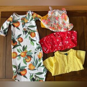 Caden Lane knotted gown plus baby girl summer dresses 0-3 months